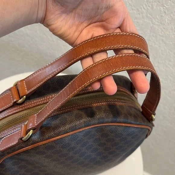 Celine Macadam Dome Brown Handbag Tote Bag - Picture 6 of 14